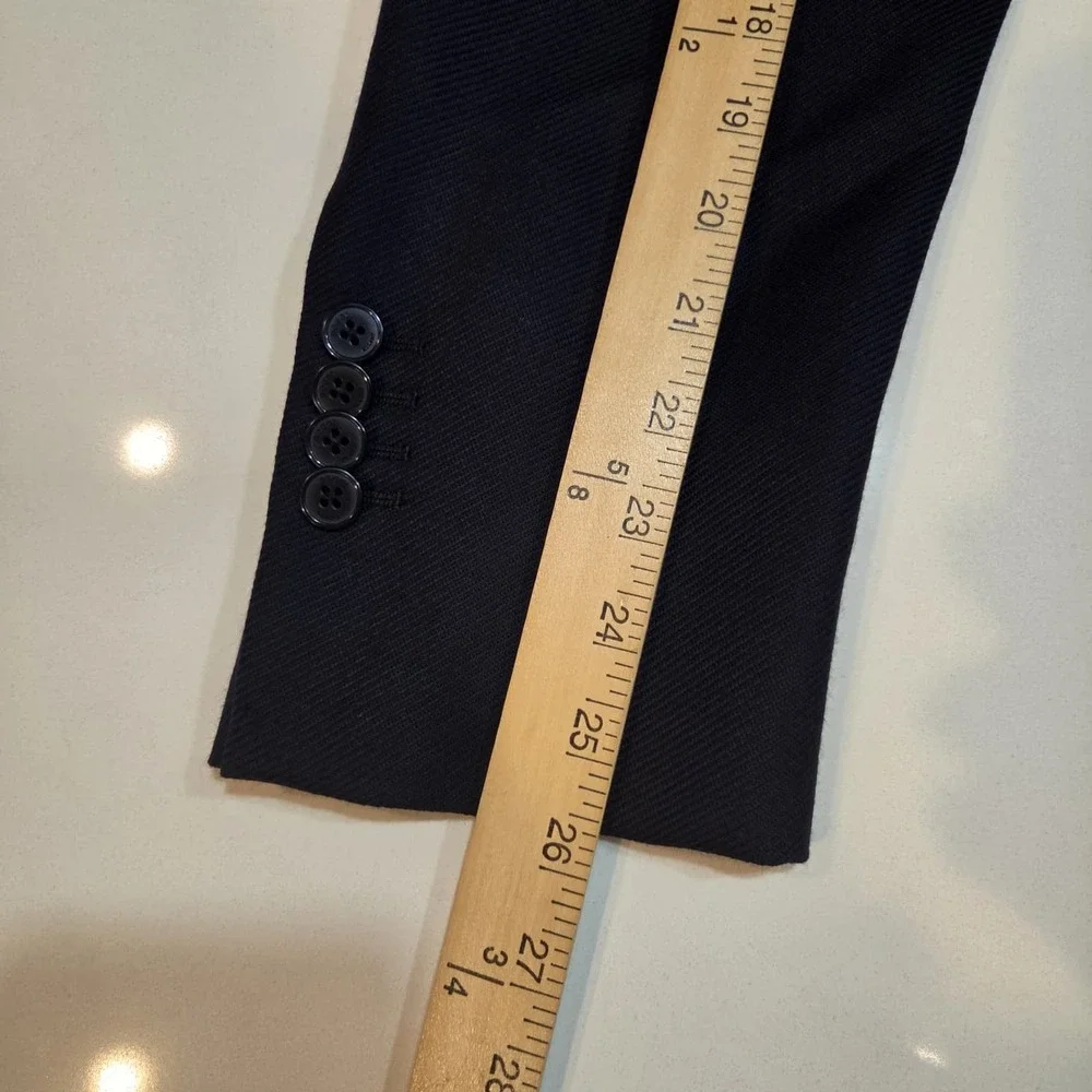 Loro Piana x Boggi Milano Blue Extra Fine Wool Twister Blazer Mens 50R Italy